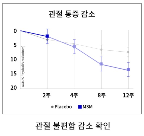 관절 불편함 감소